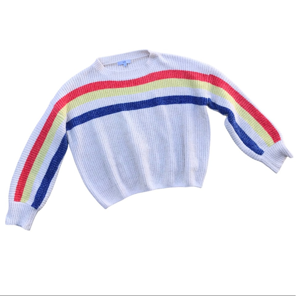Fate Rainbow Striped Sweater
